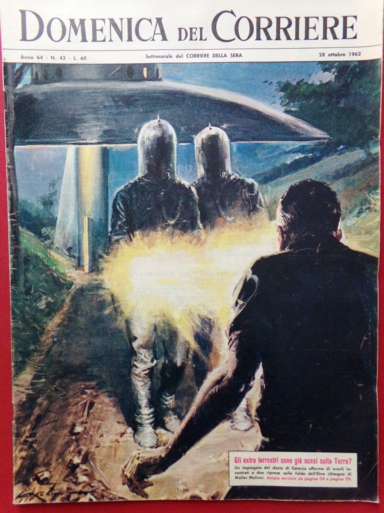 La Domenica del Corriere 28 Ottobre 1962 Alieni Gardini Brumel … | Immagine principale