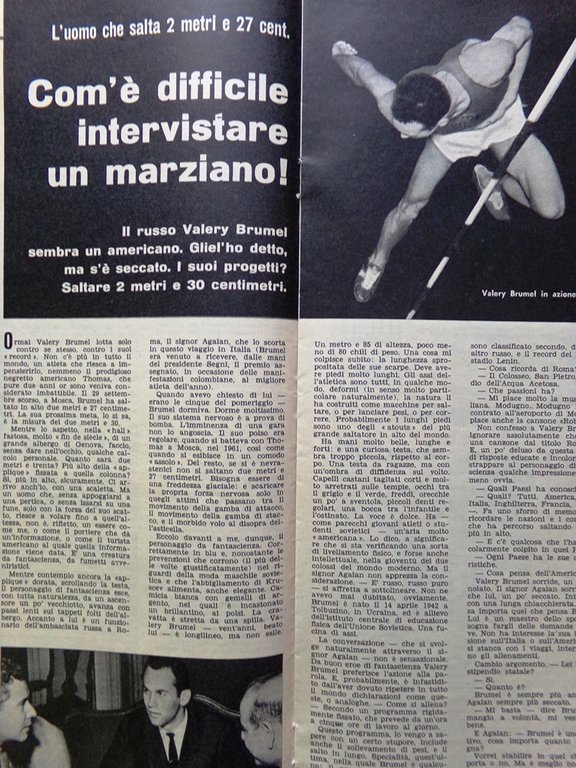 La Domenica del Corriere 28 Ottobre 1962 Alieni Gardini Brumel … | Immagine Gallery 2
