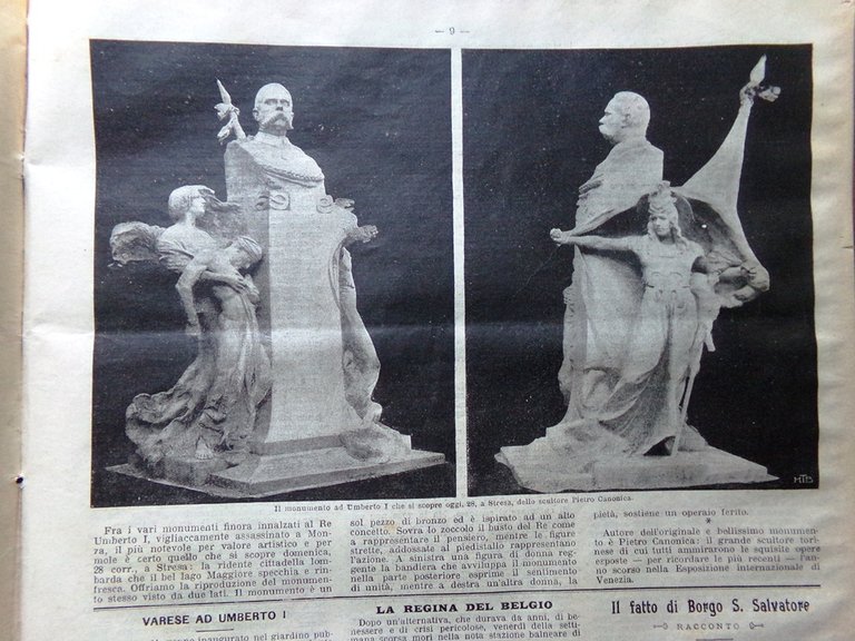 La Domenica del Corriere 28 Settembre 1902 Delitto Murri Guerra …