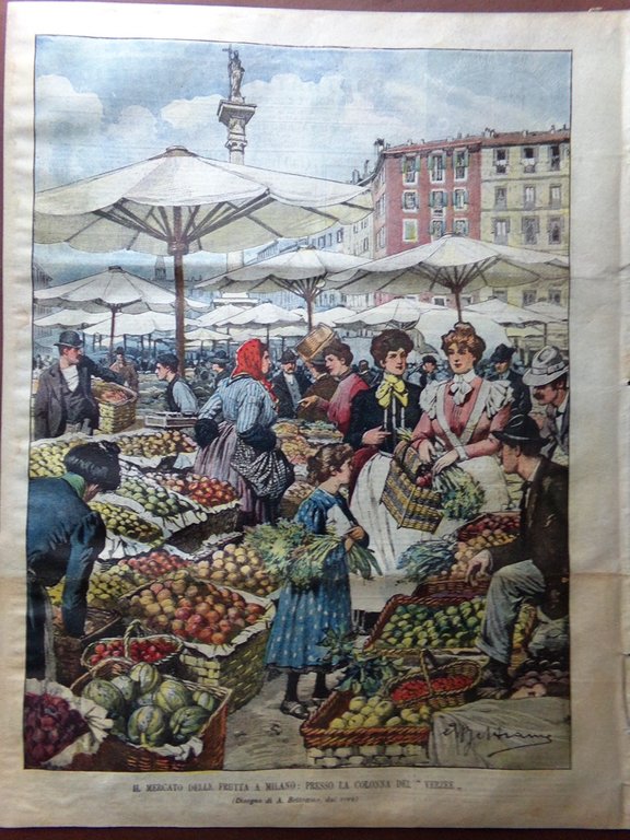 La Domenica del Corriere 28 Settembre 1902 Delitto Murri Guerra …