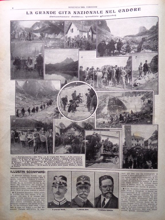 La Domenica del Corriere 28 Settembre 1913 Manovre di Cavalleria …