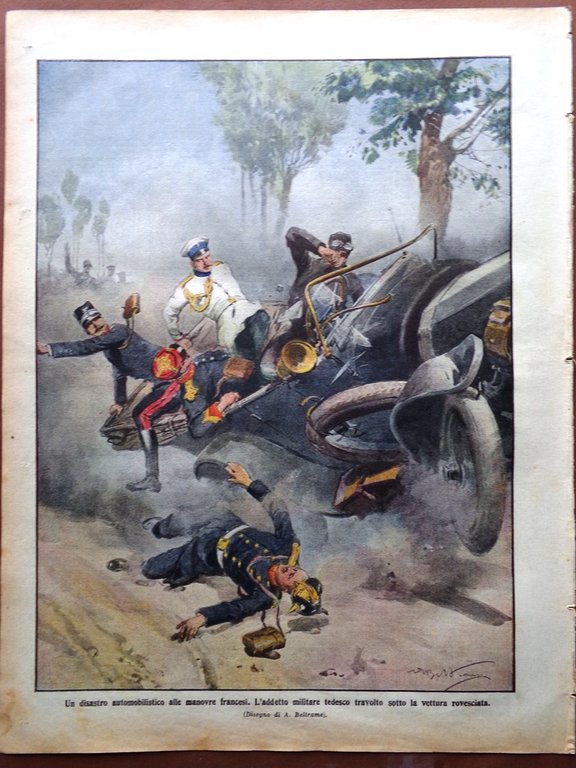 La Domenica del Corriere 28 Settembre 1913 Manovre di Cavalleria …