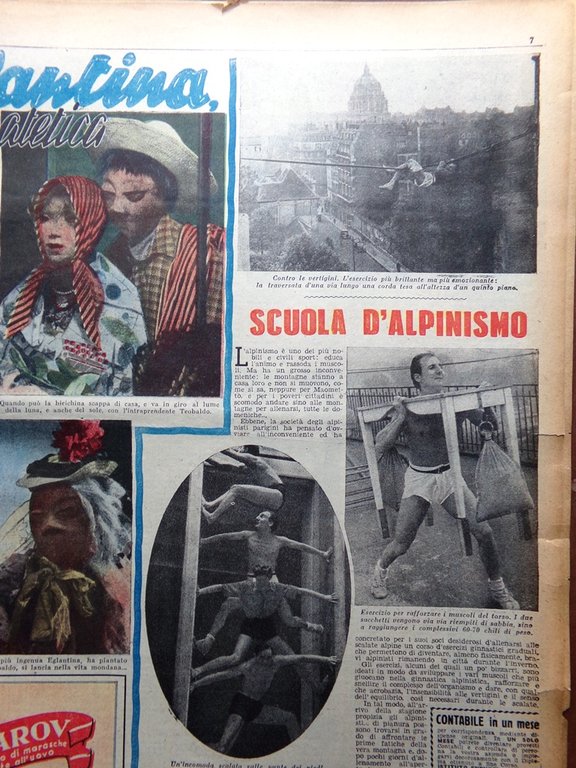 La Domenica del Corriere 28 Settembre 1947 Gorizia Trieste Cartapesta …