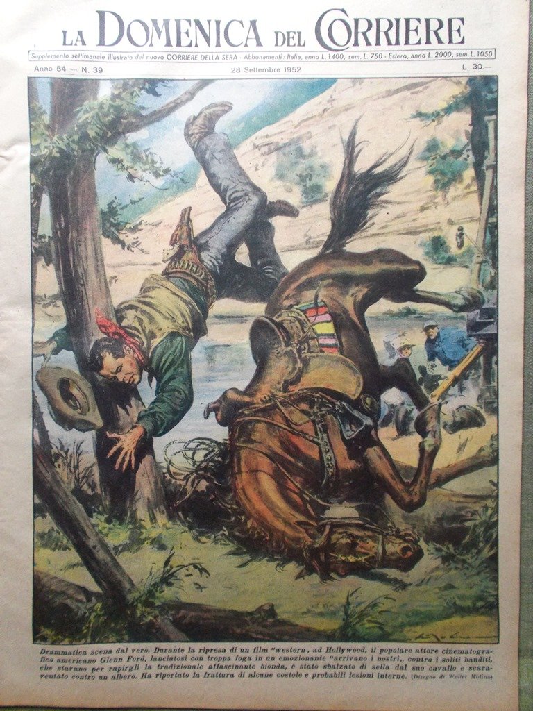 La Domenica del Corriere 28 Settembre 1952 Boito Fratelli Musulmani … | Immagine principale