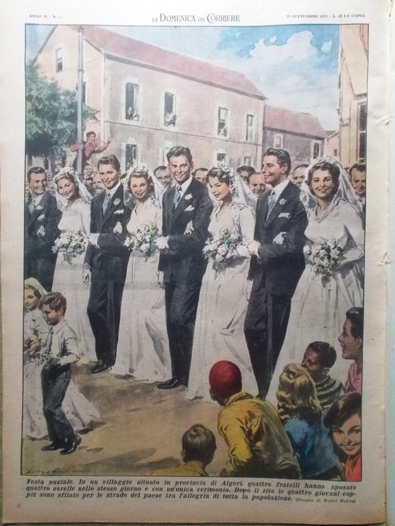 La Domenica del Corriere 28 Settembre 1952 Boito Fratelli Musulmani … | Immagine Gallery 3