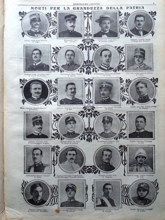 La Domenica del Corriere 29 Agosto 1915 WW1 Forte Pozzi …