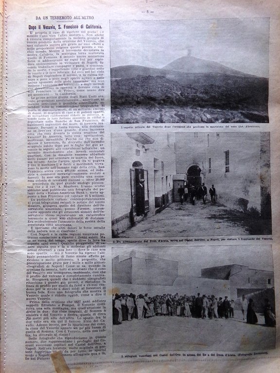 La Domenica del Corriere 29 Aprile 1906 Terremoto San Francisco … | Immagine Gallery 2
