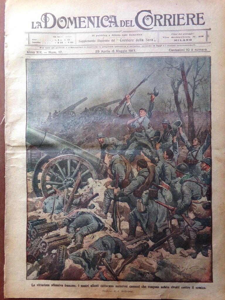 La Domenica del Corriere 29 Aprile 1917 WW1 Rivoluzione Russa …