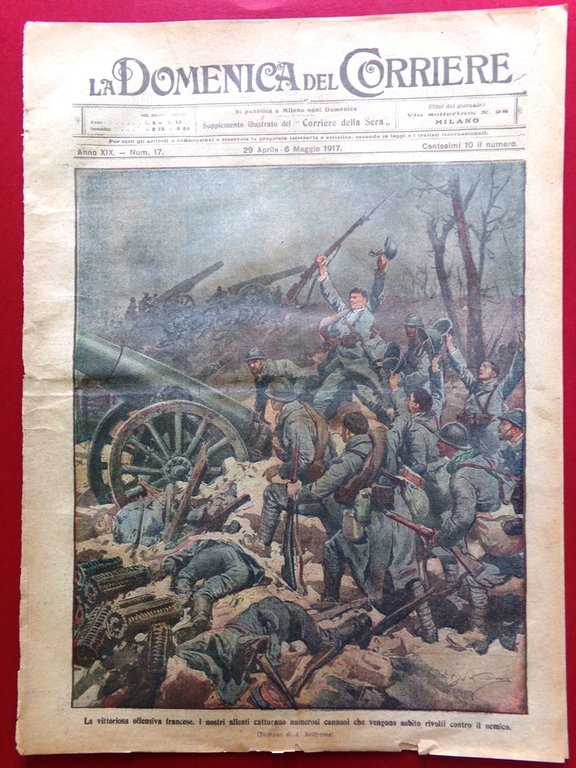 La Domenica del Corriere 29 Aprile 1917 WW1 Rivoluzione Russa …