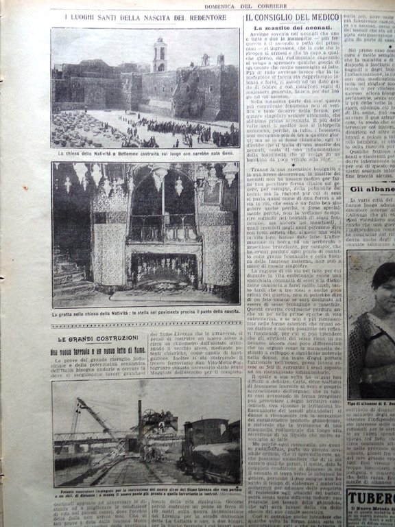 La Domenica del Corriere 29 Dicembre 1912 Reclame Delatour Betlemme …