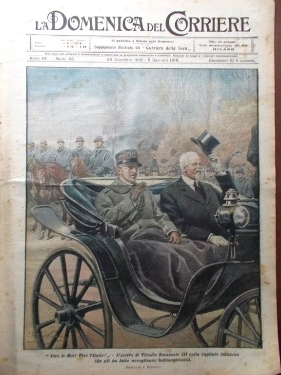 La Domenica del Corriere 29 Dicembre 1918 WW1 Guglielmo Salvatore … | Immagine Gallery 1