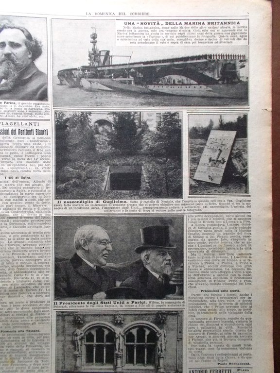La Domenica del Corriere 29 Dicembre 1918 WW1 Guglielmo Salvatore …