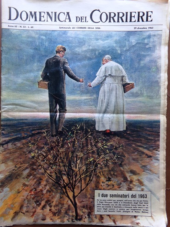 La Domenica del Corriere 29 Dicembre 1963 Kennedy Giovanni XXIII … | Immagine Gallery 1