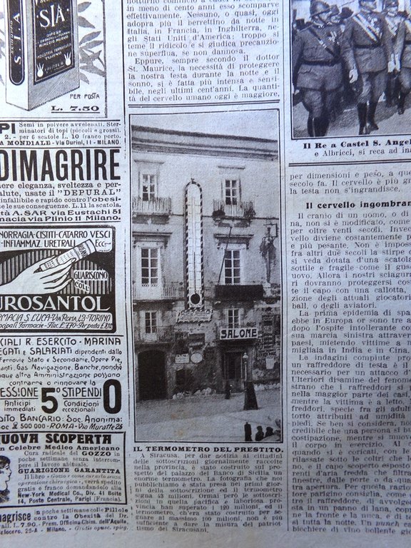 La Domenica del Corriere 29 Febbraio 1920 Siracusa Disastro Ronta …