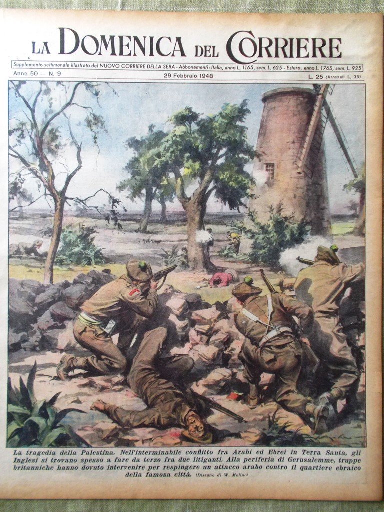 La Domenica del Corriere 29 Febbraio 1948 Divisione Germania Hollywood …