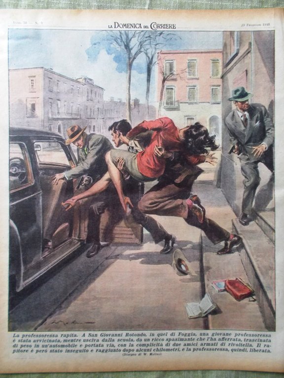 La Domenica del Corriere 29 Febbraio 1948 Divisione Germania Hollywood …