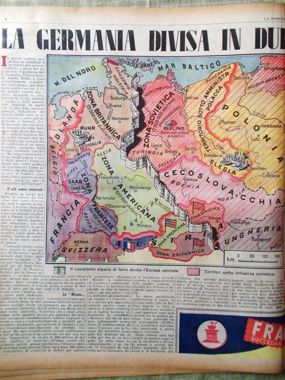 La Domenica del Corriere 29 Febbraio 1948 Divisione Germania Hollywood …