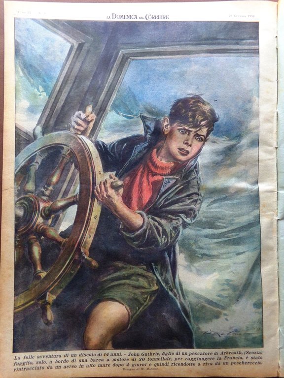 La Domenica del Corriere 29 Gennaio 1950 Superstiti Norimberga Price …