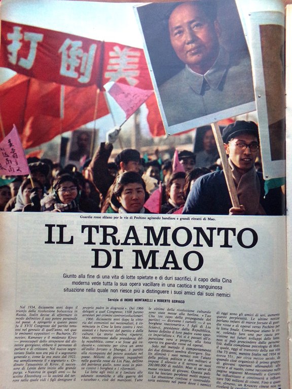 La Domenica del Corriere 29 Gennaio 1967 Mao Tse-Tung Churchill …
