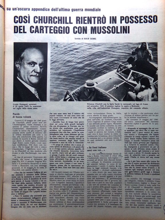 La Domenica del Corriere 29 Gennaio 1967 Mao Tse-Tung Churchill …