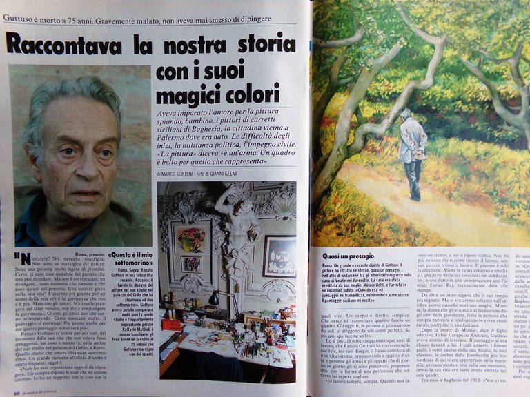 La Domenica del Corriere 29 Gennaio 1987 Guttuso Liz Taylor …