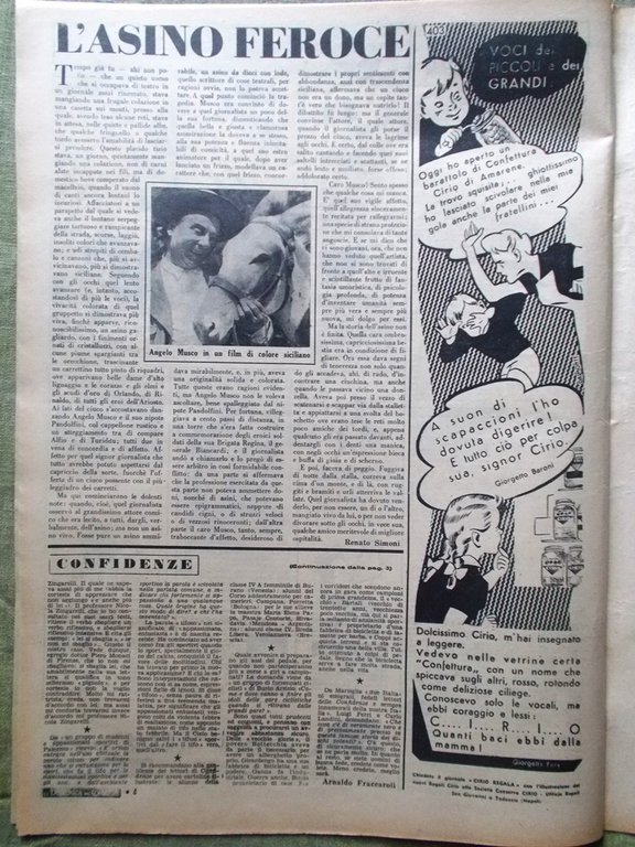 La Domenica del Corriere 29 Giugno 1952 Musco Fagioli Macchine … | Immagine Gallery 2