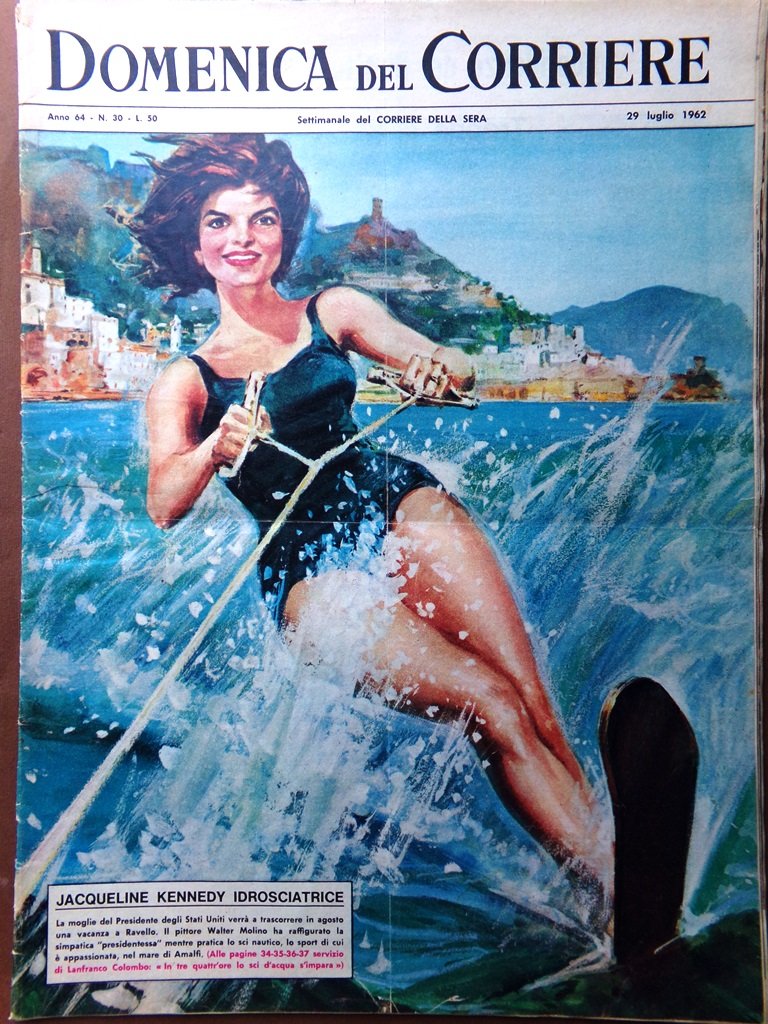 La Domenica del Corriere 29 Luglio 1962 Diga Vajont Gattopardo … | Immagine principale