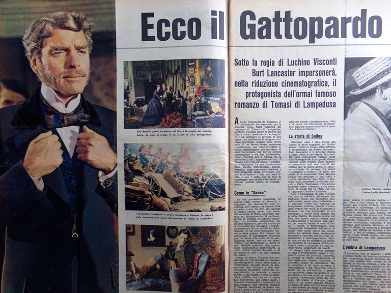 La Domenica del Corriere 29 Luglio 1962 Diga Vajont Gattopardo … | Immagine Gallery 8
