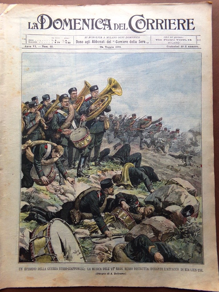 La Domenica del Corriere 29 Maggio 1904 Cerignola Campese Merlin …