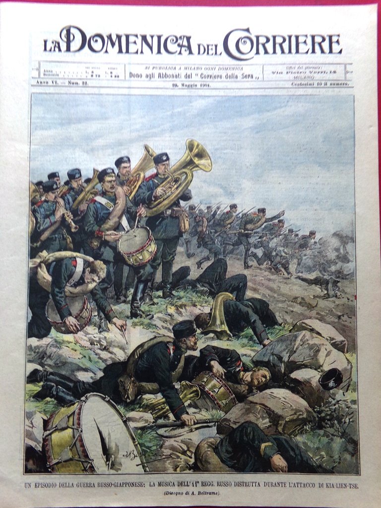 La Domenica del Corriere 29 Maggio 1904 Cerignola Campese Merlin … | Immagine principale