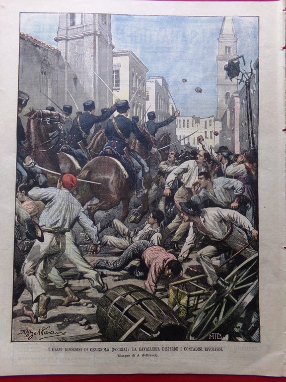 La Domenica del Corriere 29 Maggio 1904 Cerignola Campese Merlin … | Immagine Gallery 5