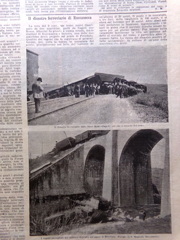 La Domenica del Corriere 29 Marzo 1903 Roccasecca Brunetiere Vesuvio …