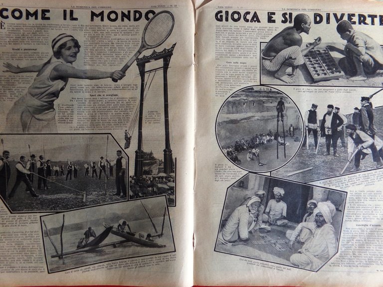 La Domenica del Corriere 29 Marzo 1931 Da Monte Maddalena …