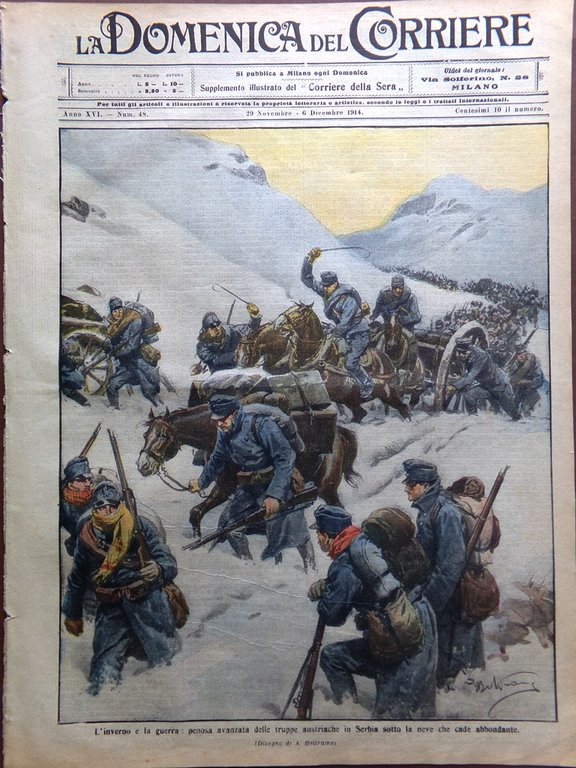 La Domenica del Corriere 29 Novembre 1914 WW1 Fiandre Parlamento … | Immagine Gallery 1