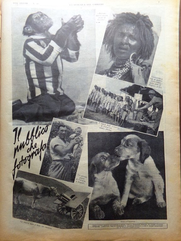 La Domenica del Corriere 29 Novembre 1936 Horthy Colaussi Traviata …