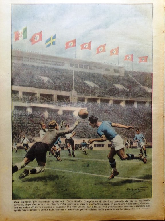 La Domenica del Corriere 29 Novembre 1936 Horthy Colaussi Traviata …