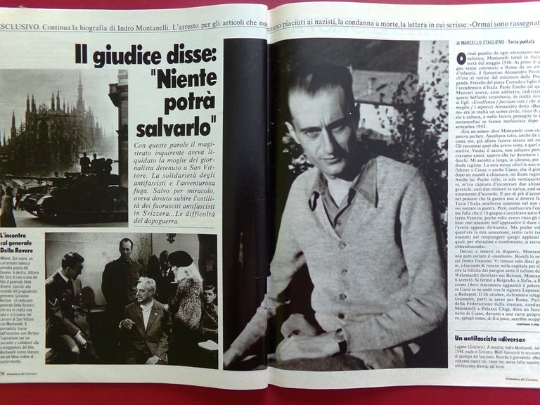 La Domenica del Corriere 29 Novembre 1986 Montanelli Grillo Weaver …