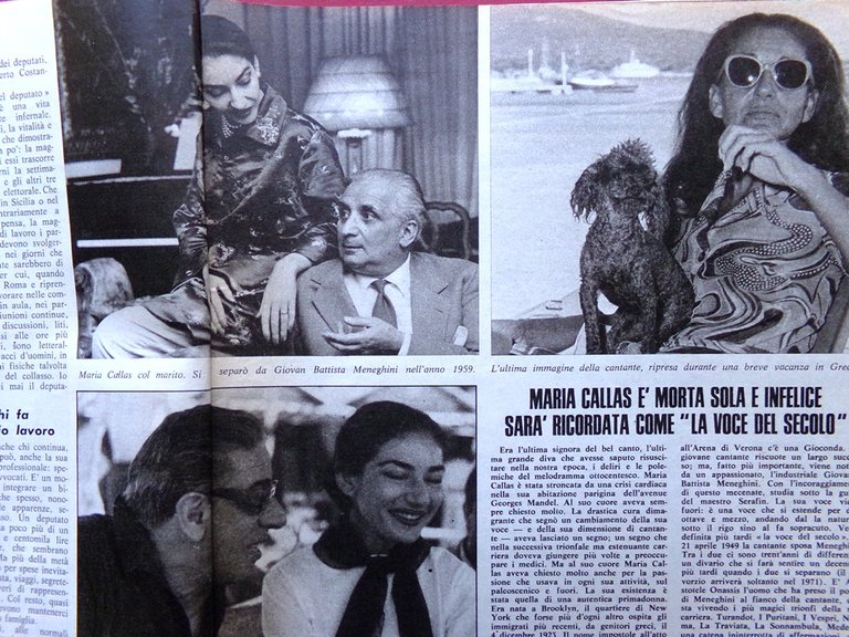 La Domenica del Corriere 29 Settembre 1977 Morte Maria Callas … | Immagine Gallery 3
