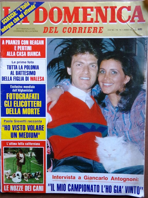 La Domenica del Corriere 3 Aprile 1982 Pozzi Antognoni Craxi …