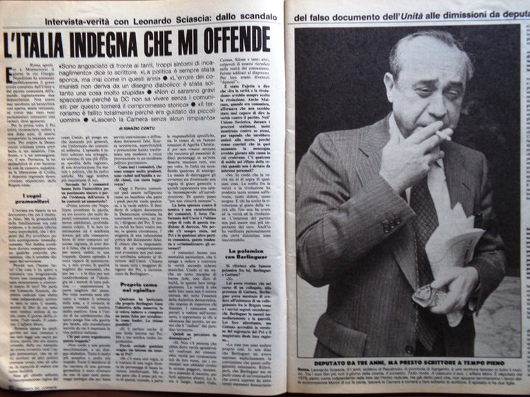 La Domenica del Corriere 3 Aprile 1982 Pozzi Antognoni Craxi …