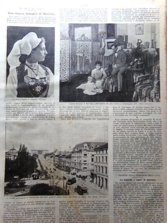 La Domenica del Corriere 3 Dicembre 1905 Norvegia Trilussa Azeglio …