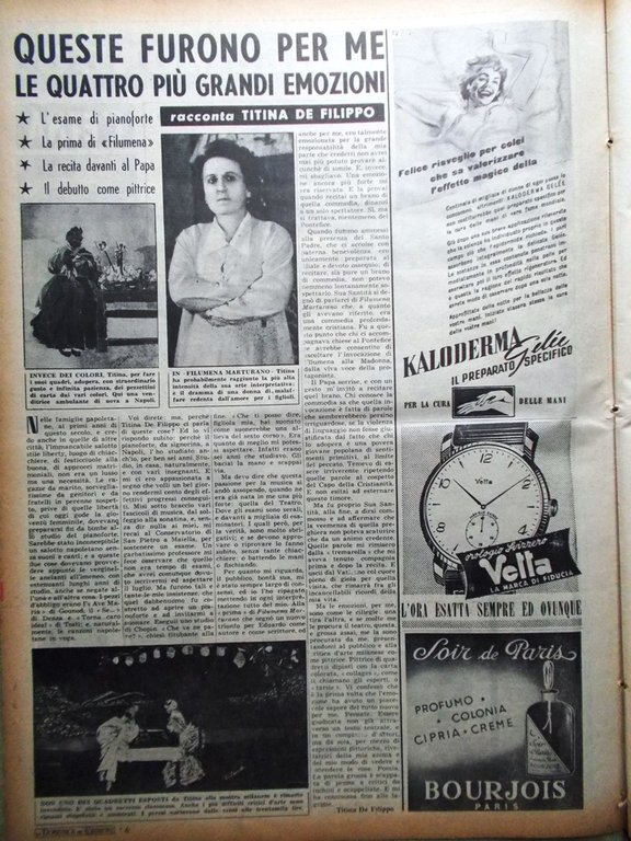 La Domenica del Corriere 3 Dicembre 1950 De Filippo Attentati …