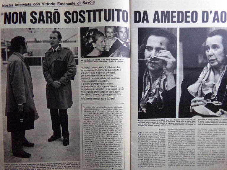 La Domenica del Corriere 3 Dicembre 1968 Carozzo Savoia Moro …