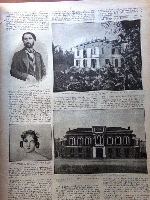 La Domenica del Corriere 3 Febbraio 1901 Morte di Giuseppe …