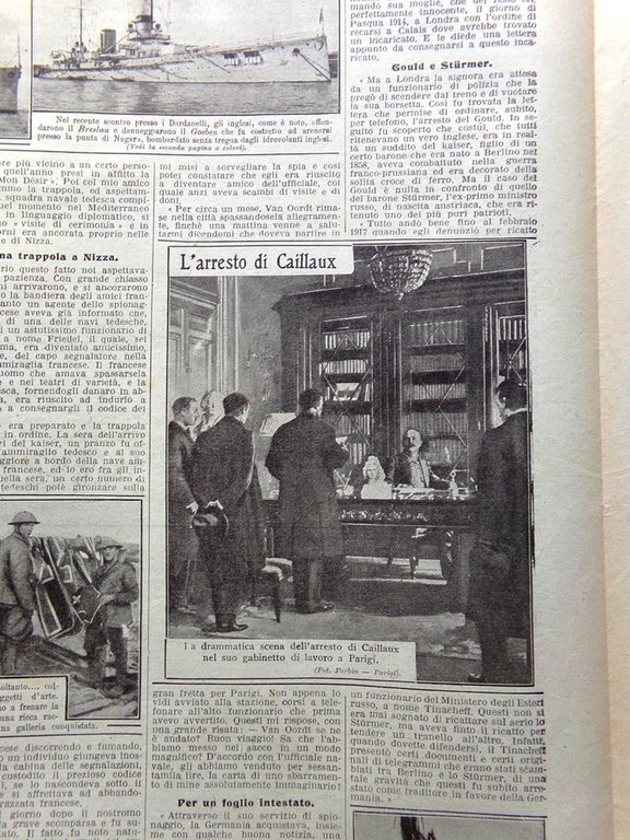 La Domenica del Corriere 3 Febbraio 1918 WW1 Goeben Taylorismo …