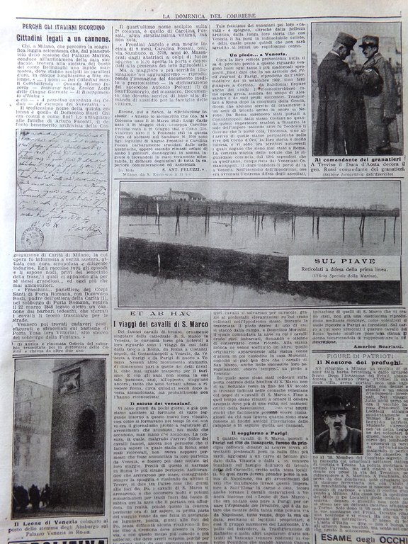 La Domenica del Corriere 3 Febbraio 1918 WW1 Goeben Taylorismo …