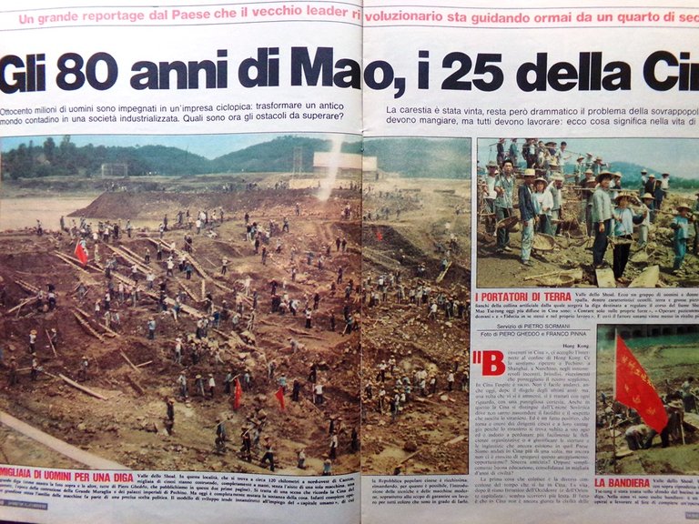 La Domenica del Corriere 3 Febbraio 1974 Getty Mao Cina …