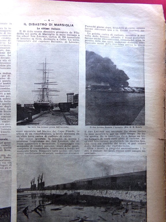La Domenica del Corriere 3 Gennaio 1904 Disastro Marsiglia Sardegna … | Immagine Gallery 2