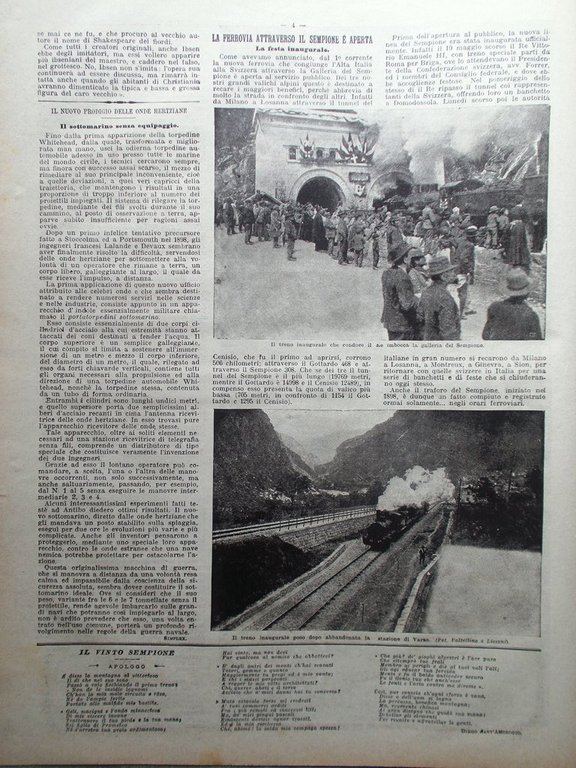 La Domenica del Corriere 3 Giugno 1906 Lancia Ibesn Tumulti …