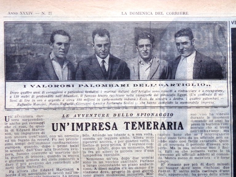 La Domenica del Corriere 3 Luglio 1932 Cayappas Indios Artiglio …